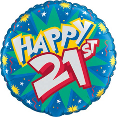 21st Birthday Balloon
